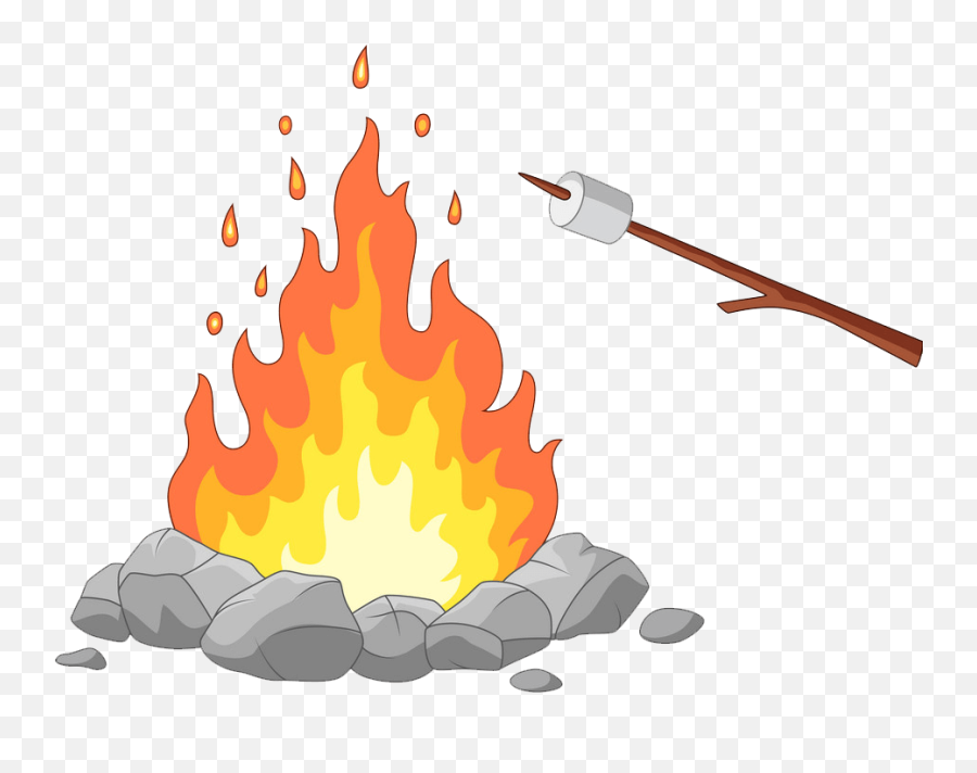 Campfire Clipart - Clipartworld Vertical Emoji,Marshmallow Clipart