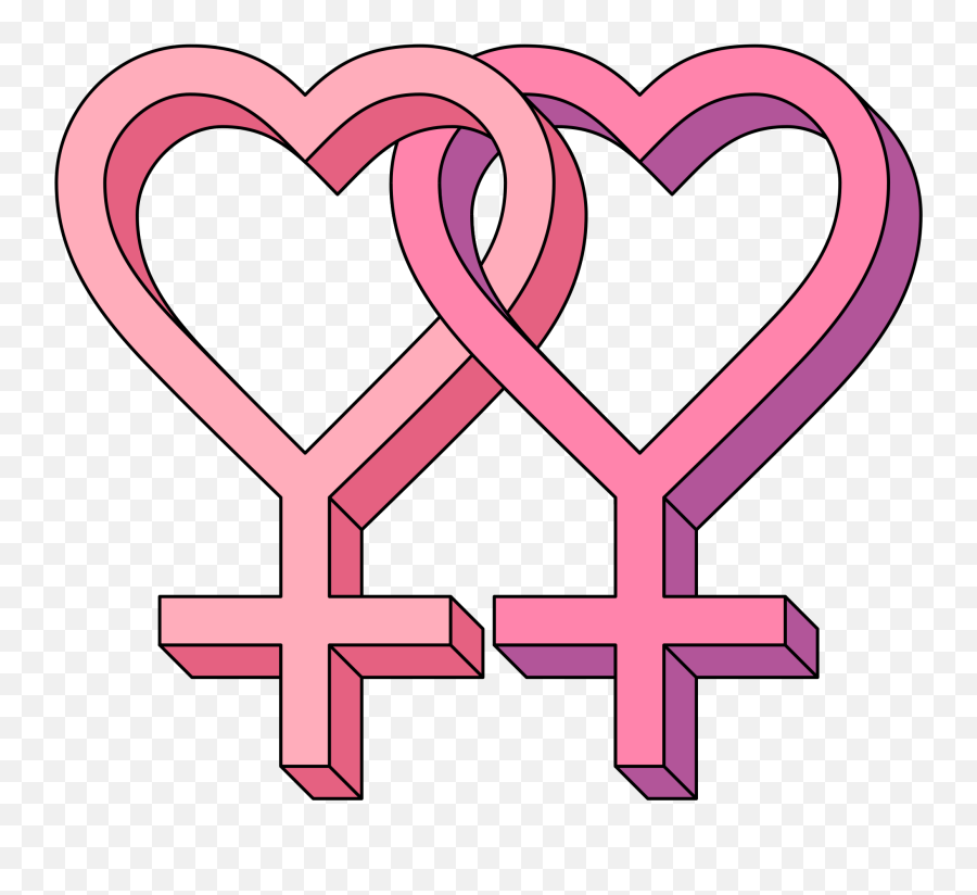 Lesbians - Lesbian Logo Emoji,Lesbian Clipart