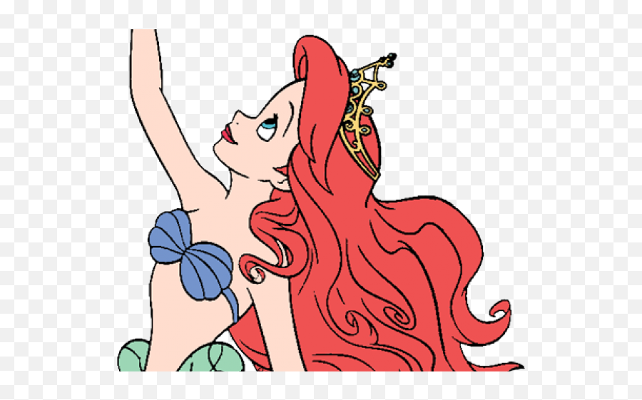 Swimming Clipart Little Mermaid - Png Download Full Size Fictional Character Emoji,Little Mermaid Clipart