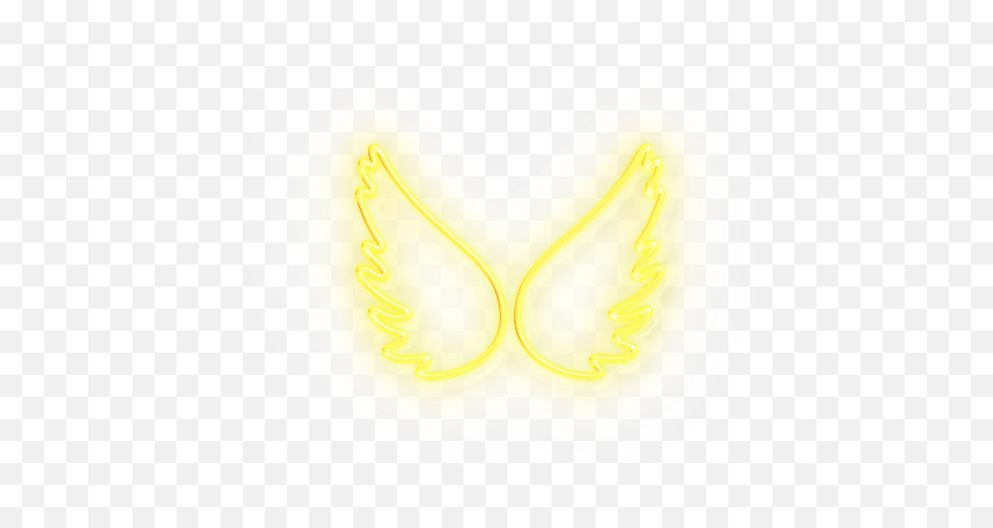 Angel Wings Neon Sign - Girly Emoji,Angel Wings Transparent