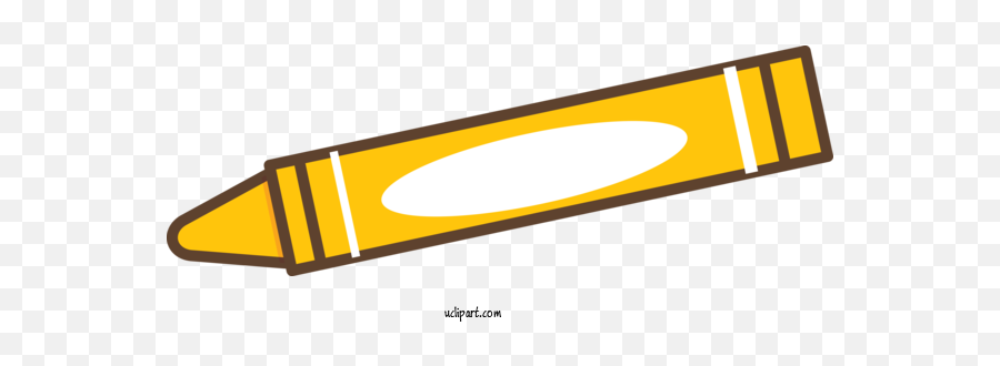 School Angle Yellow Line For School - Horizontal Emoji,School Supplies Clipart