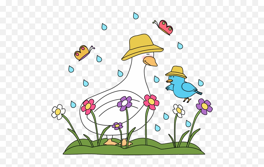 Library Of Spring Rain Graphic Library - Spring Weather Clipart Emoji,Rain Clipart