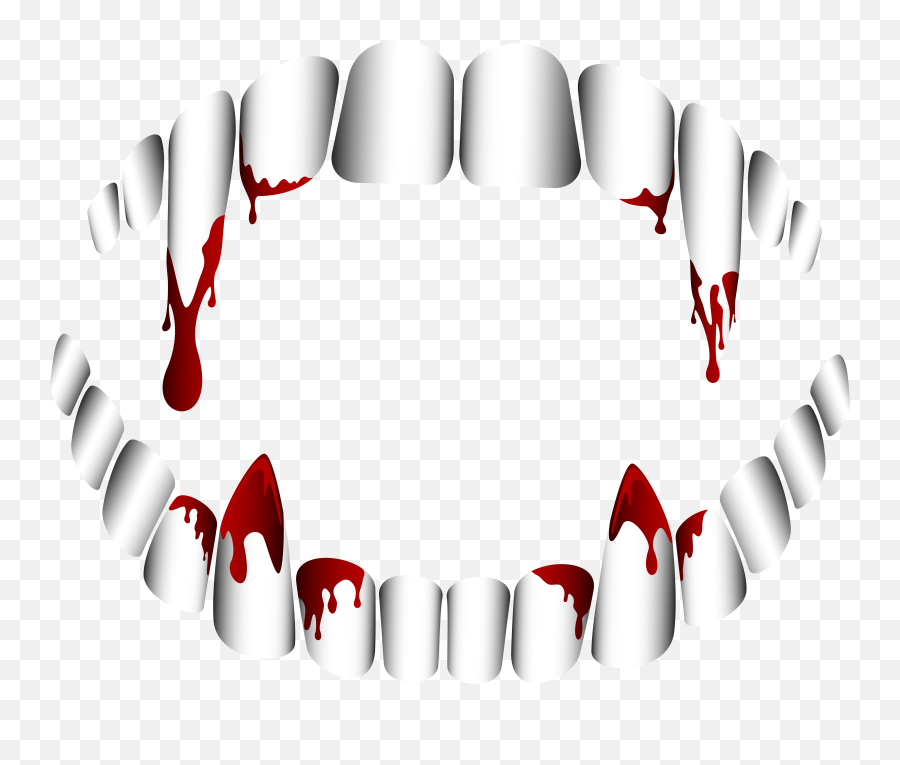Vampire Teeth Transparent Png Clip Art - Transparent Background Png Download Vampire Png Emoji,Vampire Fangs Png