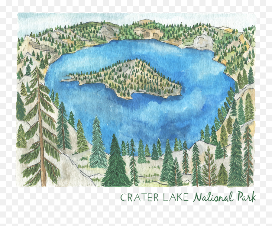 Crater Lake National Park Erin Emoji,Crater Png