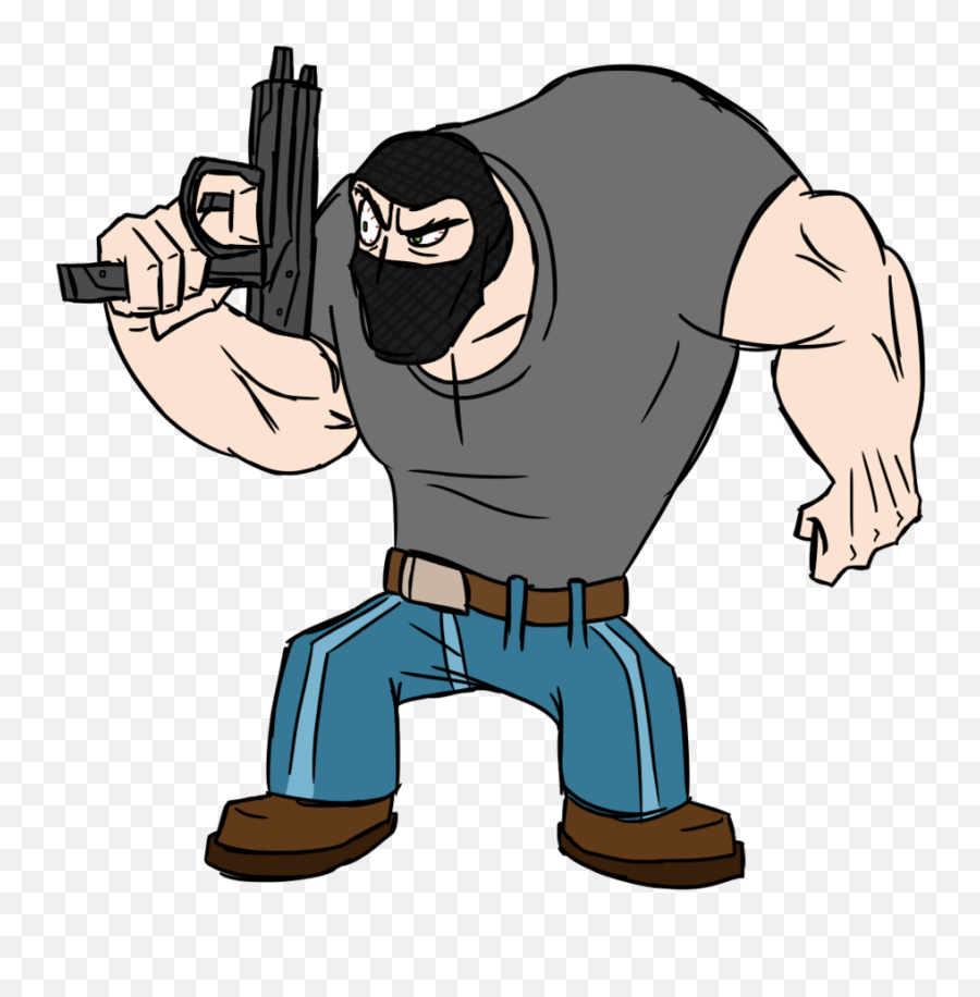 Robber Clipart - Thief Drawing Emoji,Robber Clipart
