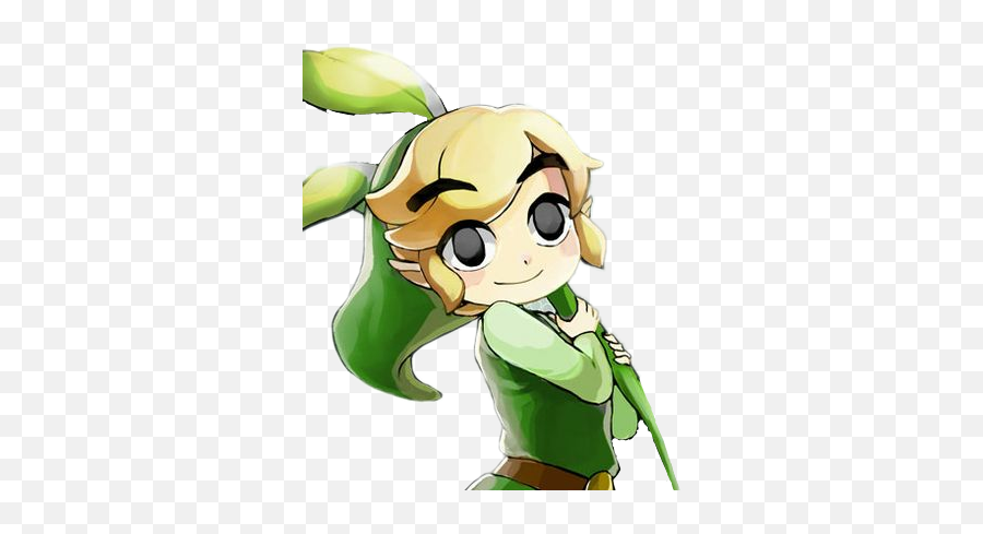 Download Toonlink Link Cute Flower Leaf - Cute Zelda Toon Link Emoji,Toon Link Png