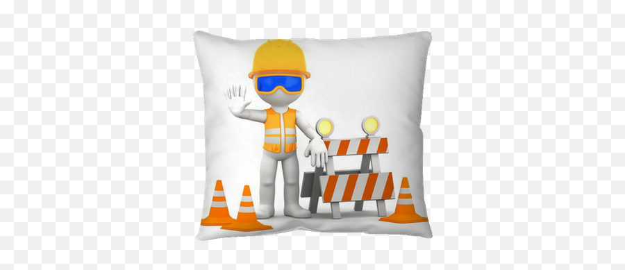 Construction Worker Throw Pillow U2022 Pixers - We Live To Change Construction Now Hiring Flyer Emoji,Construction Worker Png