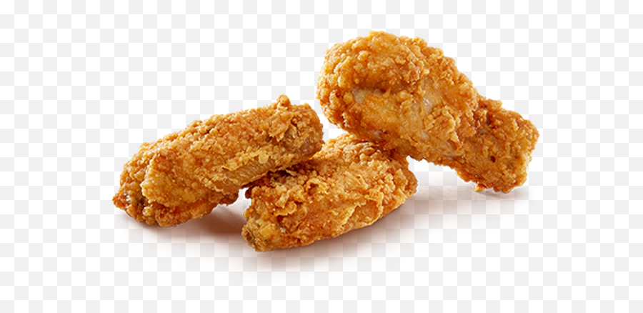 Fried Chicken Fast Food Transparent Png - 3 Chicken Wings Png Emoji,Food Png