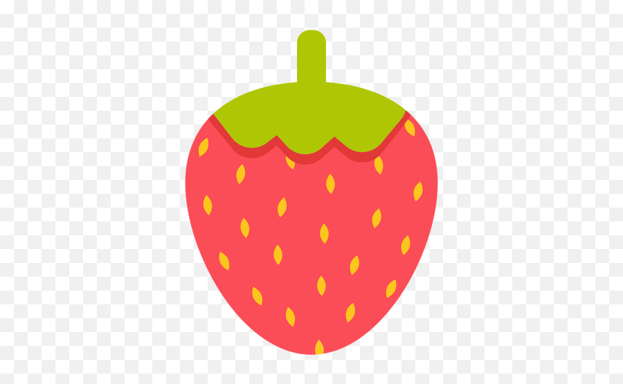 Strawberry Fruit Flat - Transparent Png U0026 Svg Vector File Dot Emoji,Strawberry Transparent Background
