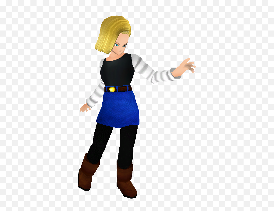 Android 18 3d Model Transparent Png - Android 18 3d Model Emoji,Android 18 Png