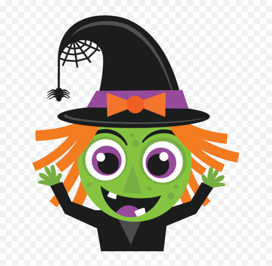Download Halloween Witch Svg Scrapbook - Cute Witch Halloween Clipart Emoji,Witch Clipart