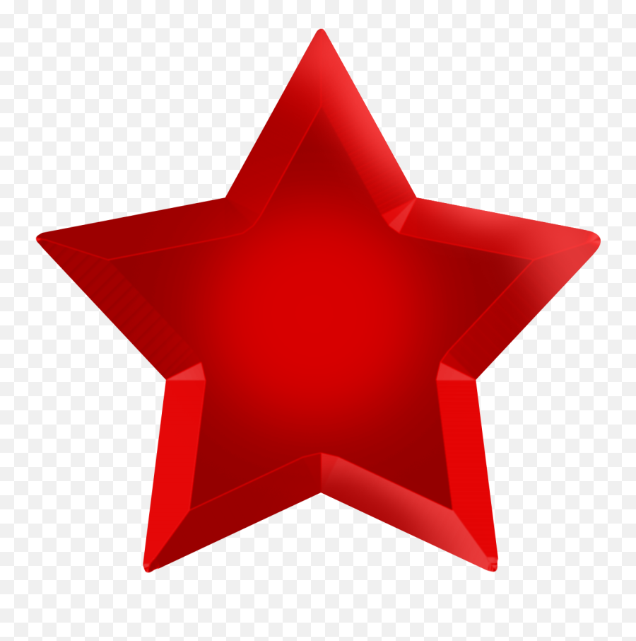 Shapes - Red Star Clipart Emoji,Png Files