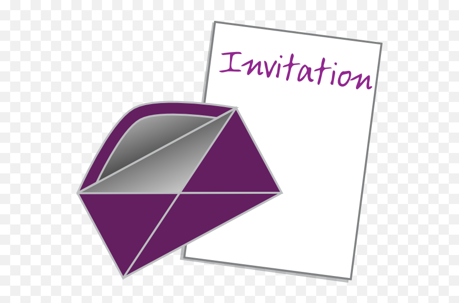 Invitation Clip Art At Clker - Invite Clip Art Emoji,Invitation Clipart