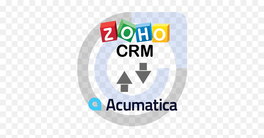 Acumatica And Zoho Integration With Commercient Sync Emoji,Zoho Logo