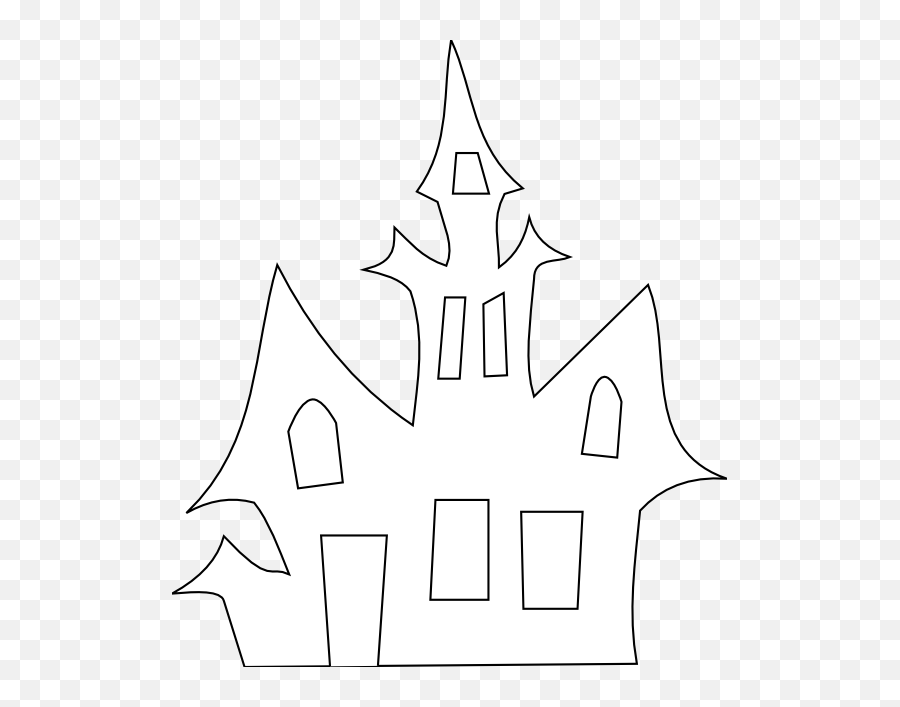 Library Of Spooky House Picture Freeuse - Haunted House On Black Background Emoji,Haunted House Clipart