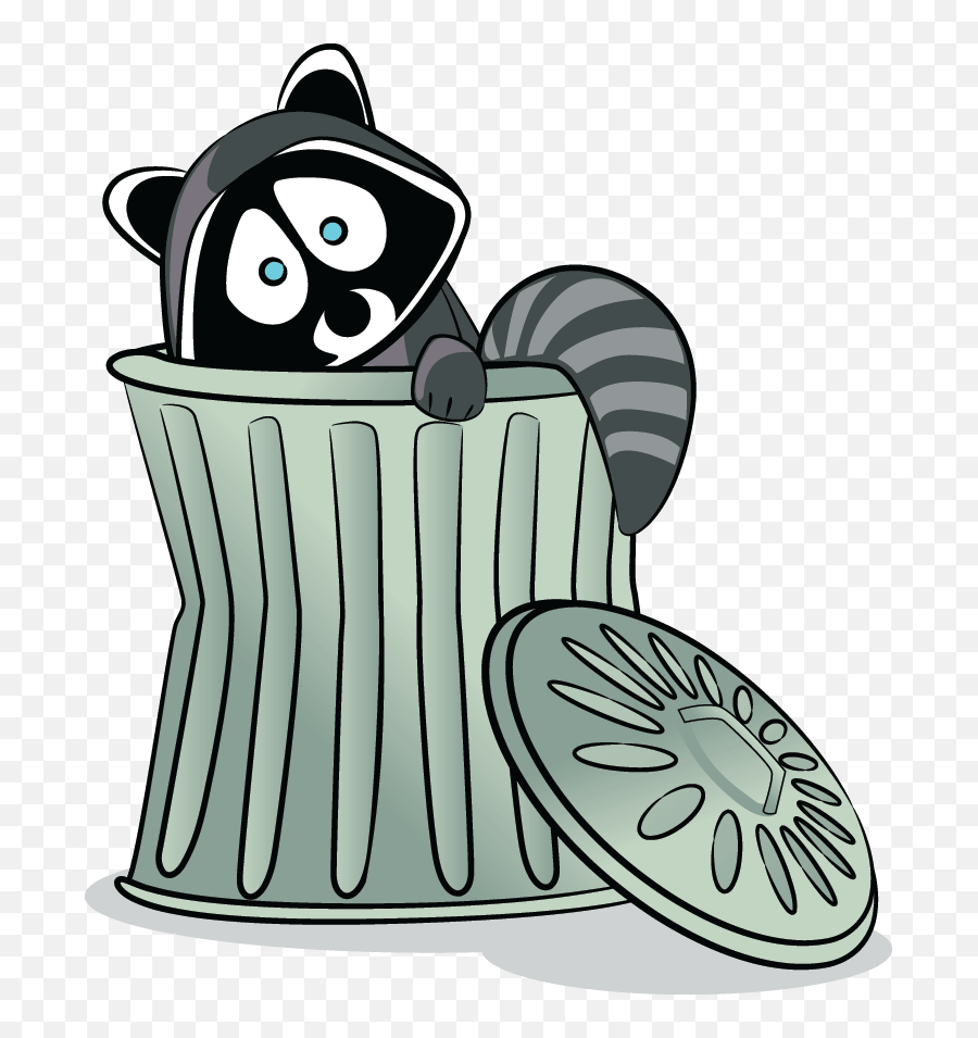 Raccoon Trash - Raccoon In Garbage Clipart Emoji,Raccoon Clipart