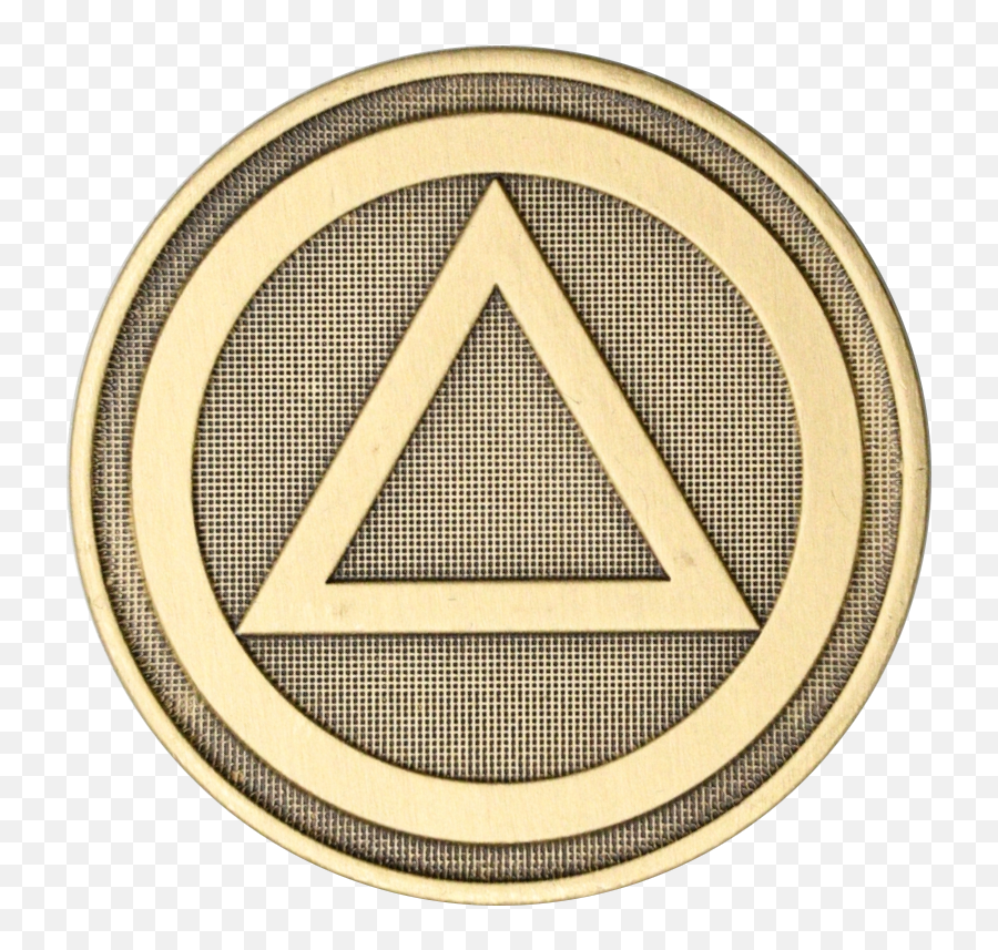 Alcoholics Anonymous Circle Triangle - Dot Emoji,Anonymous Logo