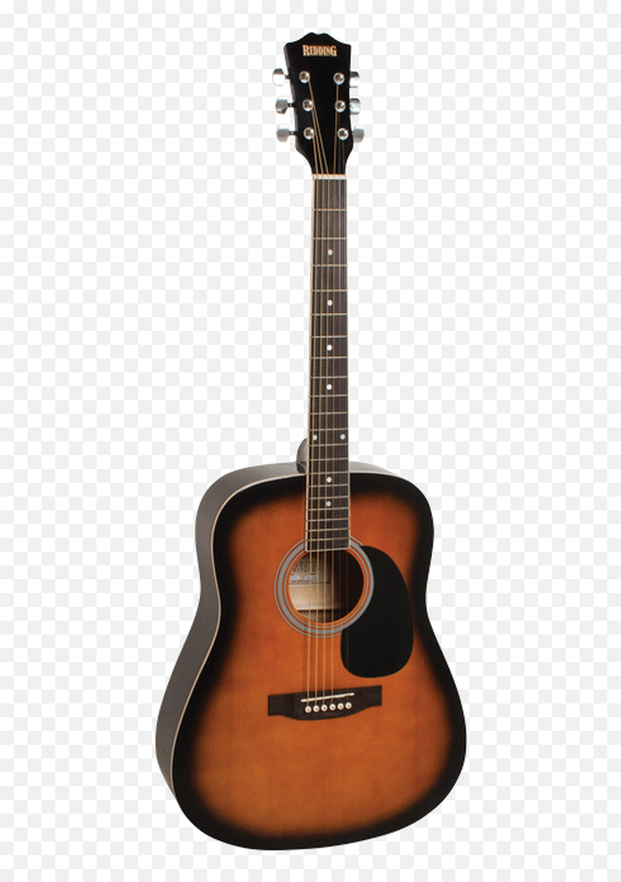Redding Dreadnought Steel String Acoustic Guitar - Tobacco Sunburst Emoji,Acoustic Guitar Transparent