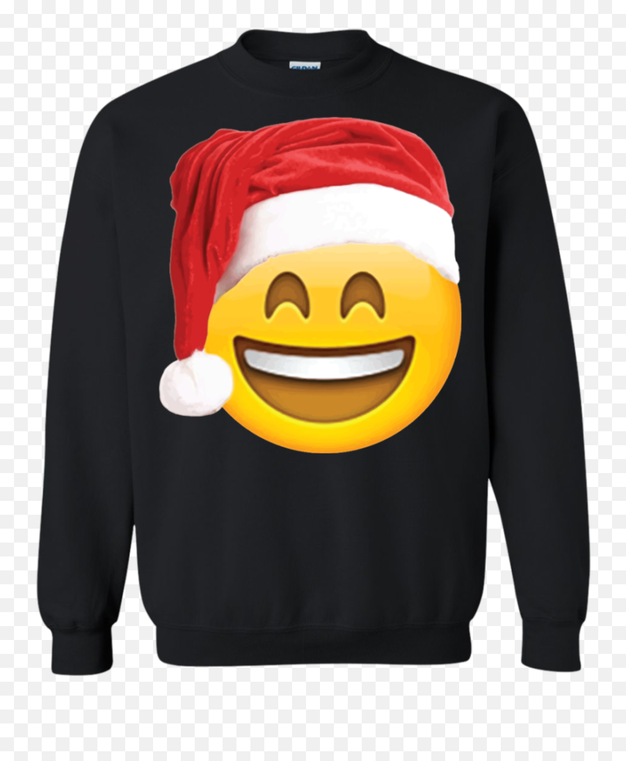 Download Hd Emoji Christmas Shirt Smiley Face Santa Hat,Family Emoji Transparent