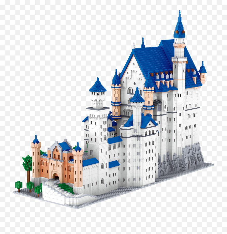 Famous Bricks Building Blocks Neuschwanstein Castle Toys Emoji,Building Block Clipart