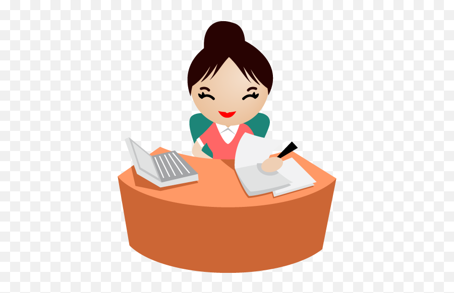 Business Sitting Communication Clipart - Information Receptionist Clip Arts Emoji,Communication Clipart