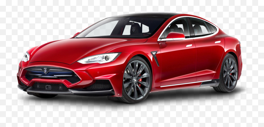 Tesla Model S Red Car Png Image - Tesla Model S Red Png Emoji,Car Png
