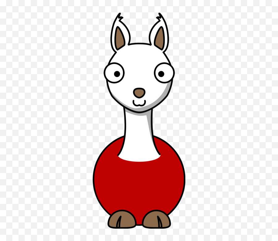 Llama Black And White Clipart - Clip Art Library Emoji,Llama Head Clipart
