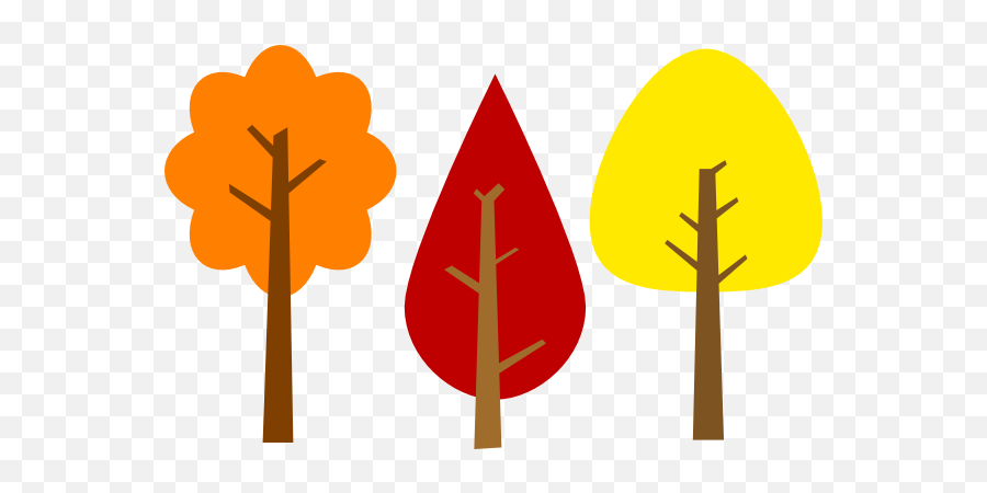 Fall Trees Clip Art At Clkercom - Vector Clip Art Online Tree Clipart Fall Emoji,Fall Png