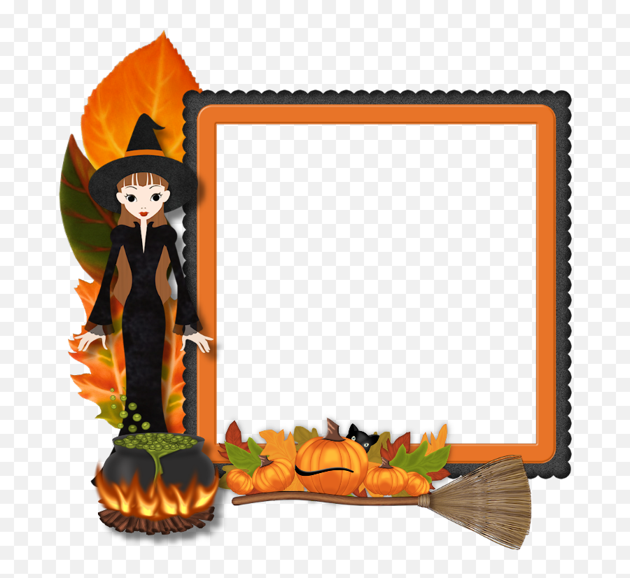 Tubes Halloween Page 2 Wood Border Clip - Portable Network Graphics Emoji,Halloween Border Clipart