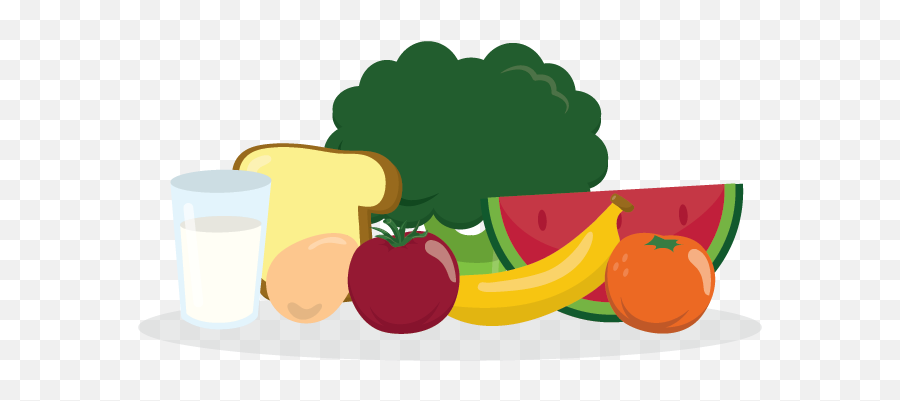Healthy Foods Cartoon - Food No Background Png Emoji,Healthy Food Clipart