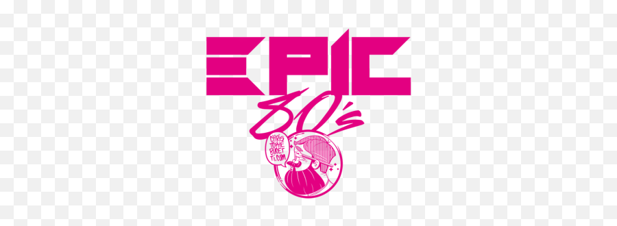 Epic 80s - Language Emoji,80s Logo