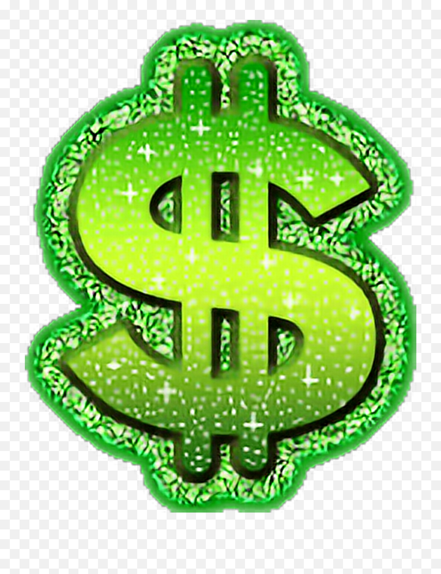 Download Money Sticker - Green Dollar Signs Png Image With Dollar Sign Emoji,Money Sign Png