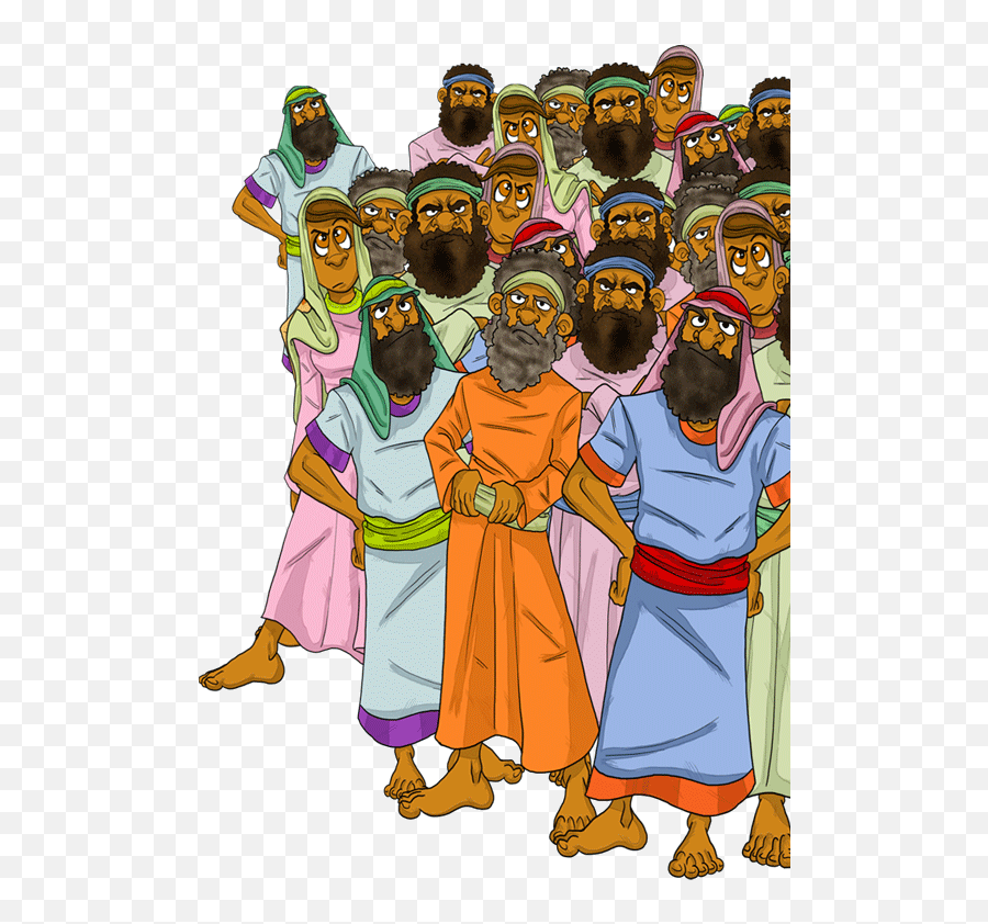 Cartoon Bush Png - Moses Clipart Burning Bush Israelites Moses And Israelites Clipart Emoji,Bush Clipart