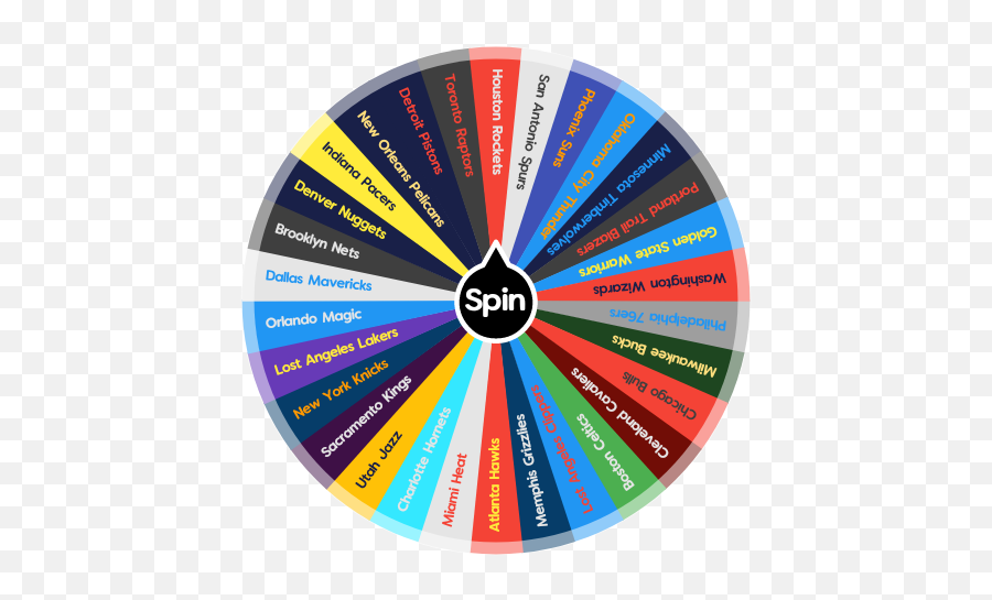 Nba Teams Spin The Wheel App - Dot Emoji,Wheel Of Fortune Logo