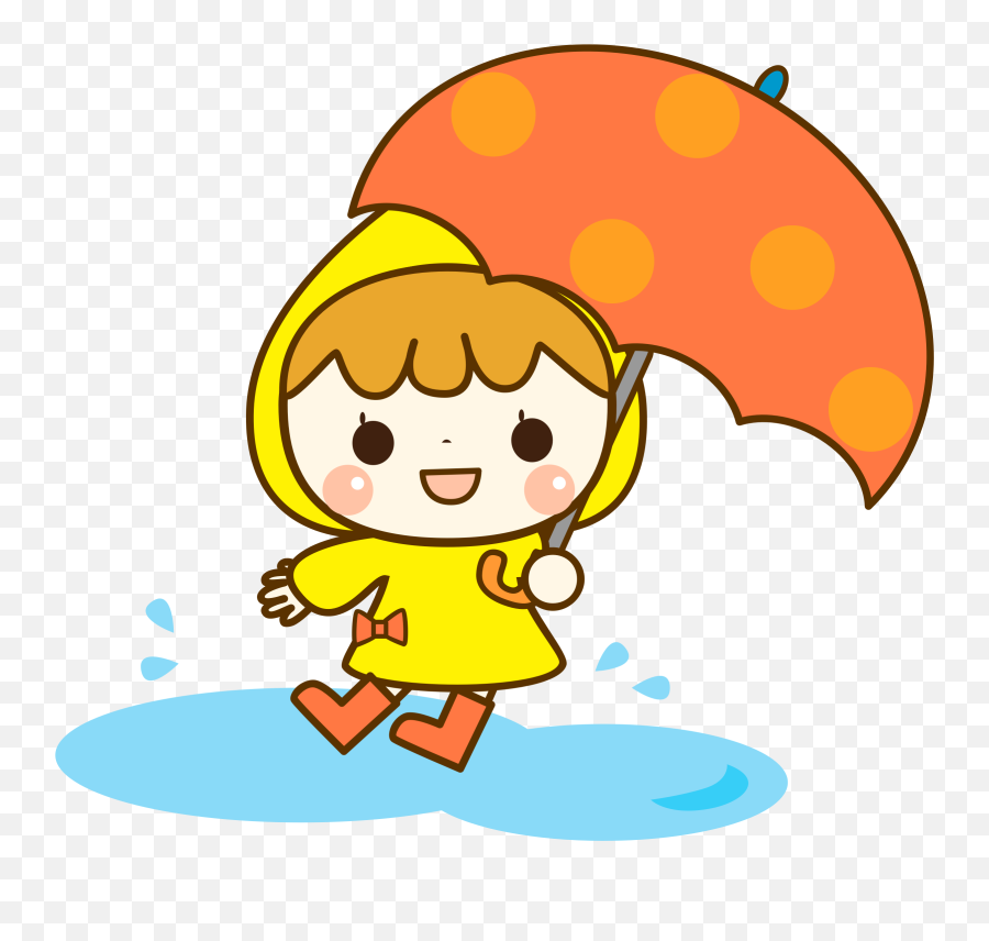 Girl With Umbrella Clipart Png - Girl And Umbrella Clipart Emoji,Umbrella Clipart