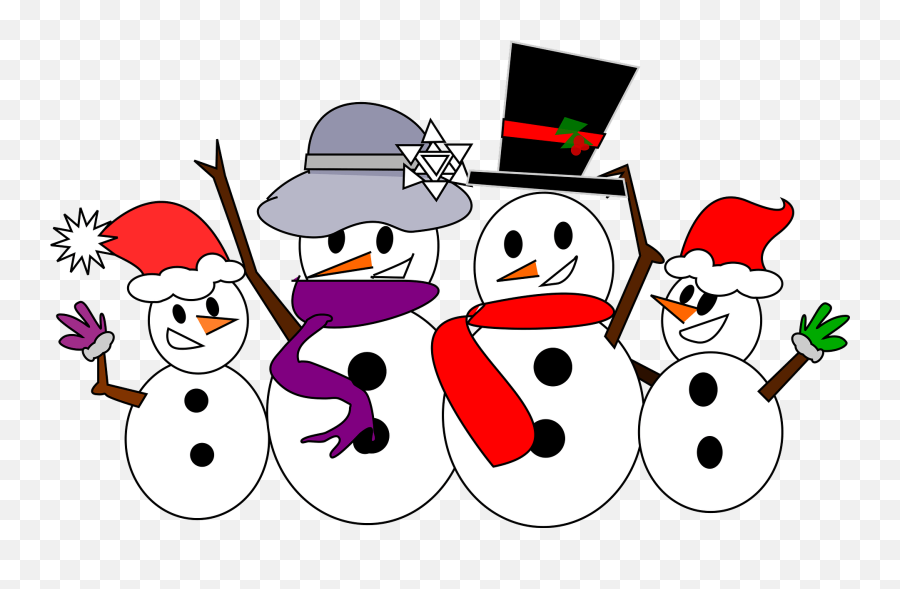 Snowman Family Clipart - Funny Kids Funny Christmas Jokes Clean Emoji,Snowman Face Clipart