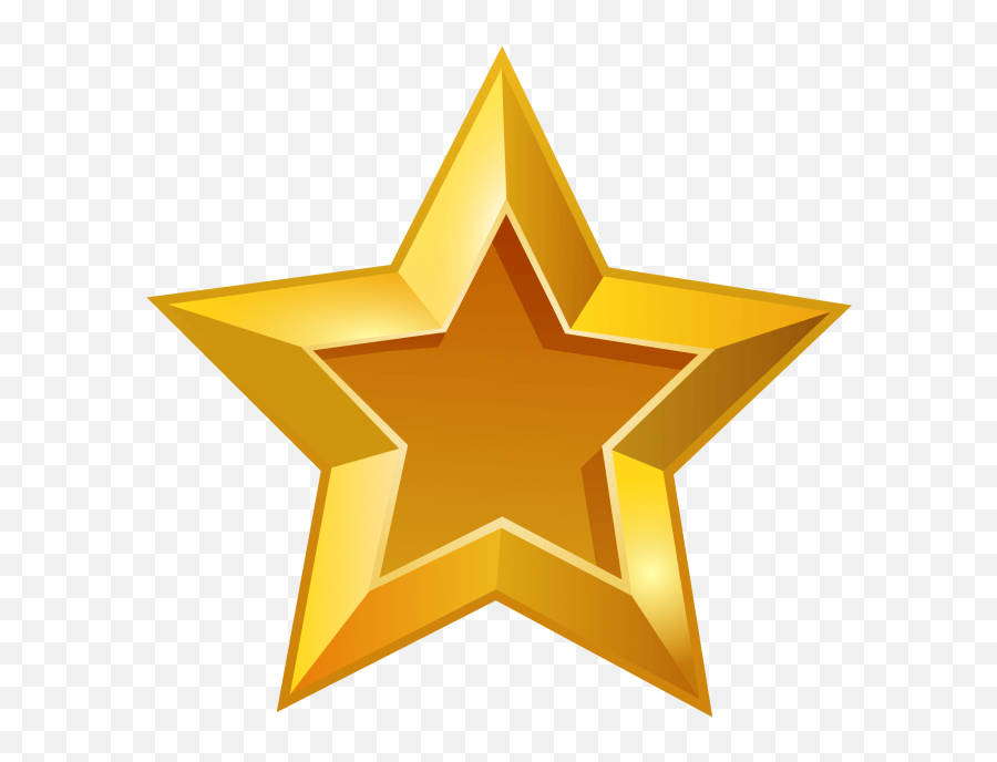 Transparent Background - Gold Star Clipart No Background Emoji,Star Transparent