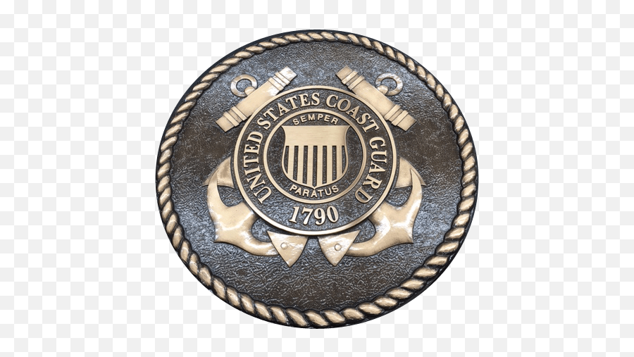Us Coast Guard Bronze Cast Plaque - Marine Corps Base Quantico Logo Emoji,U.s.coast Guard Logo