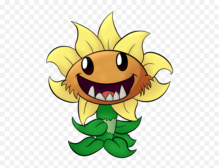 Image Primal Sunflower Fanart Png Plants Vs Zombies - Fan Happy Emoji,Vs. Png