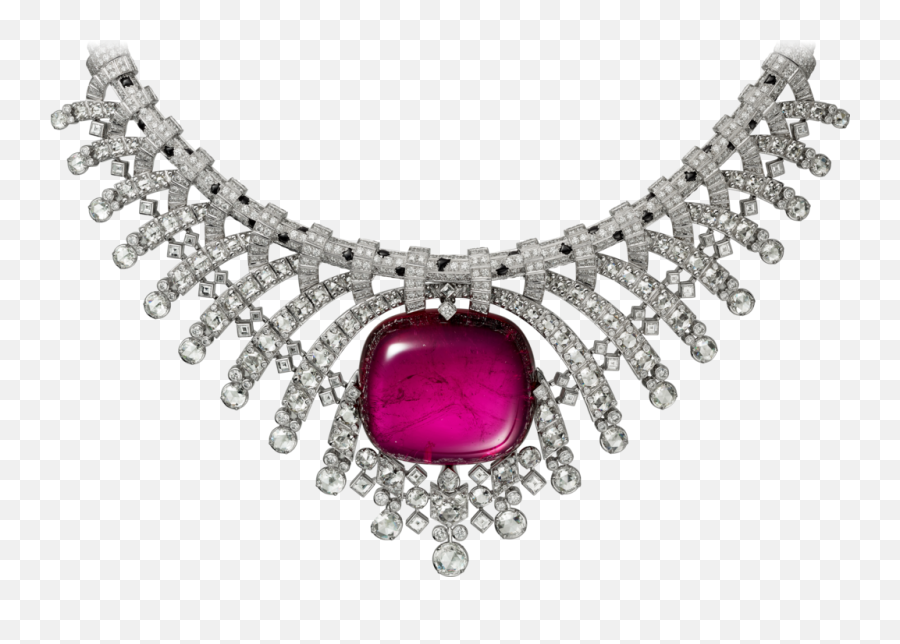 Diamantes - Cartier Platinum Panthere Ruby Chocker Emoji,Diamante Png