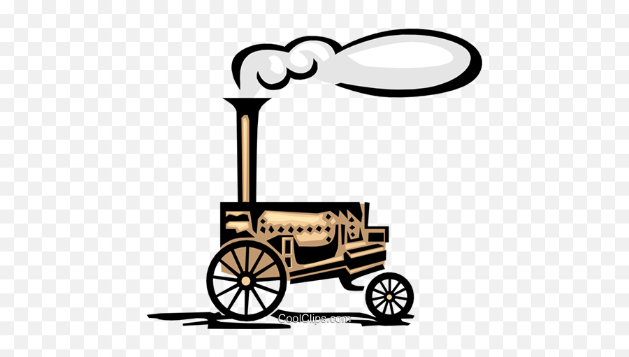 Steam Engine Royalty Free Vector Clip Art Illustration - Maquina De Vapor Clipart Emoji,Vapor Png