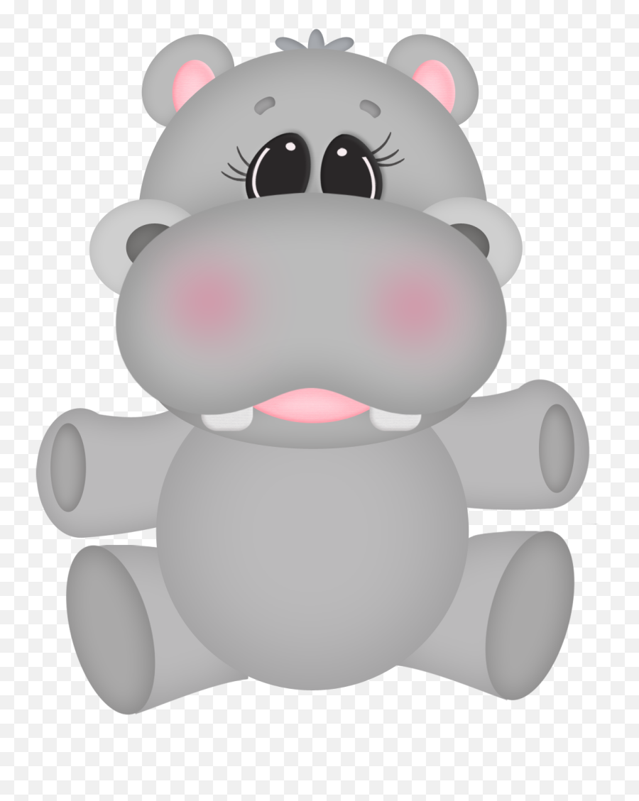 Floresta E Safari 3 - Hippopng Minus Clip Art Baby Emoji,Hippopotamus Clipart
