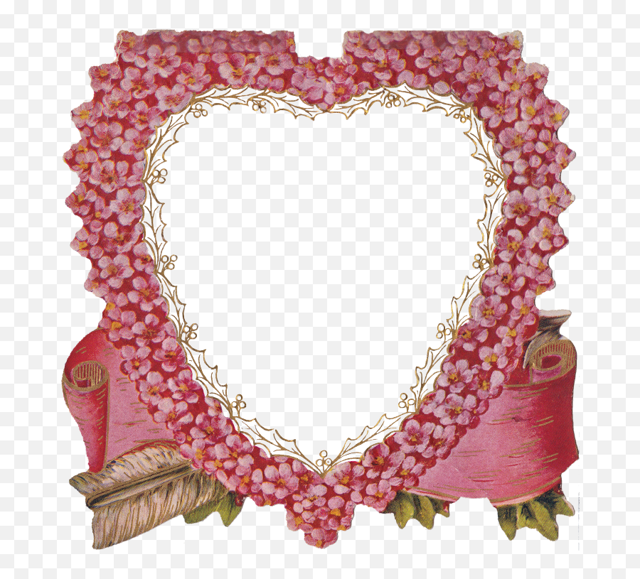 Victorian Heart Frame Emoji,Victorian Frame Png