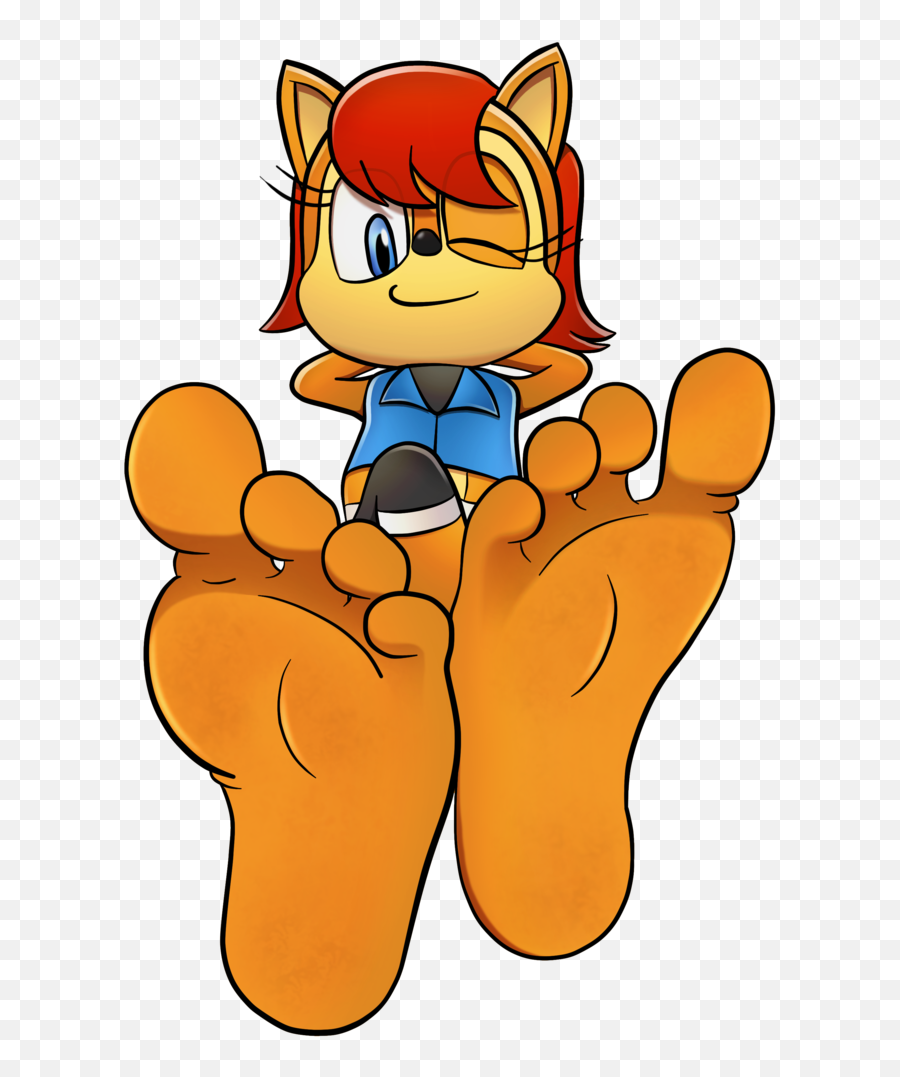 Sally Acorn Playful Toes Emoji,Toes Clipart