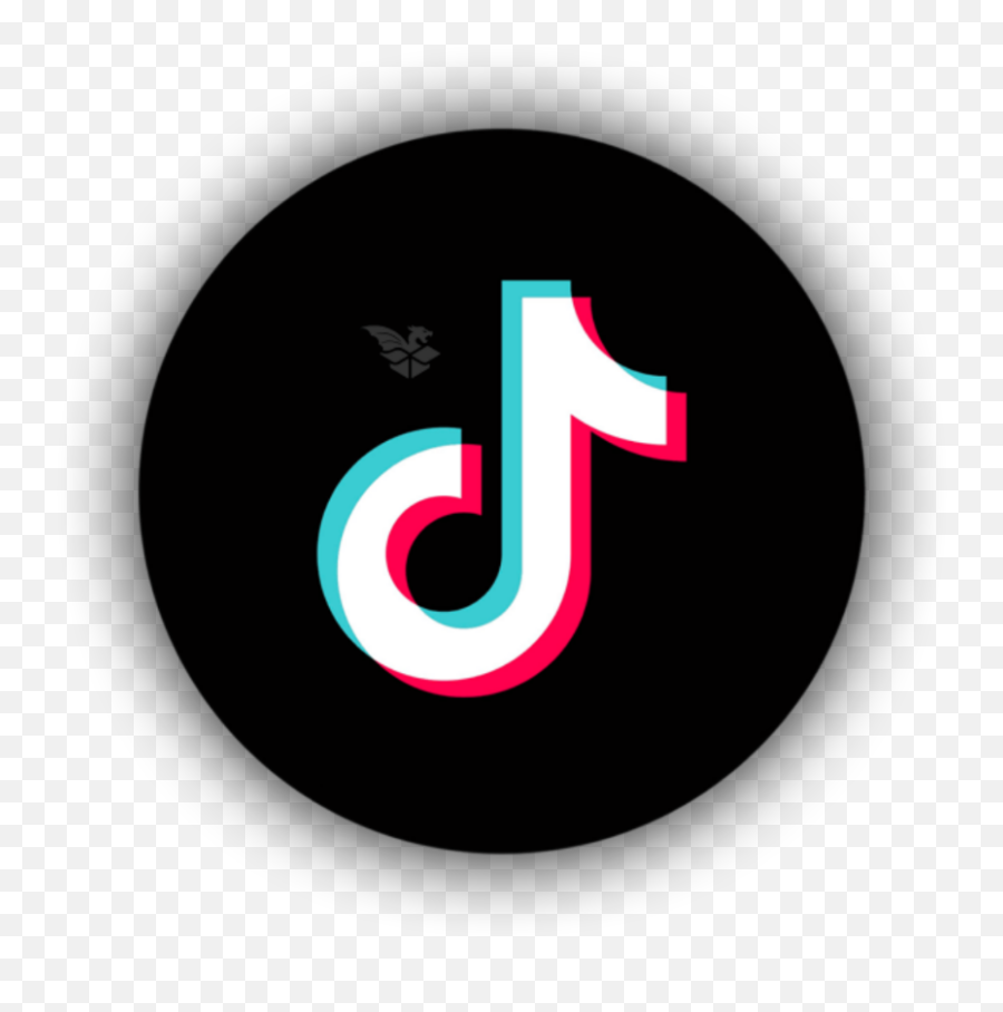 Tiktok Logo Icon Neon Circle Sticker - Dot Emoji,Tik Tok Logo Png