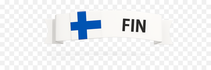 Flag On Banner Illustration Of Flag Of Finland Emoji,Flag Banner Png