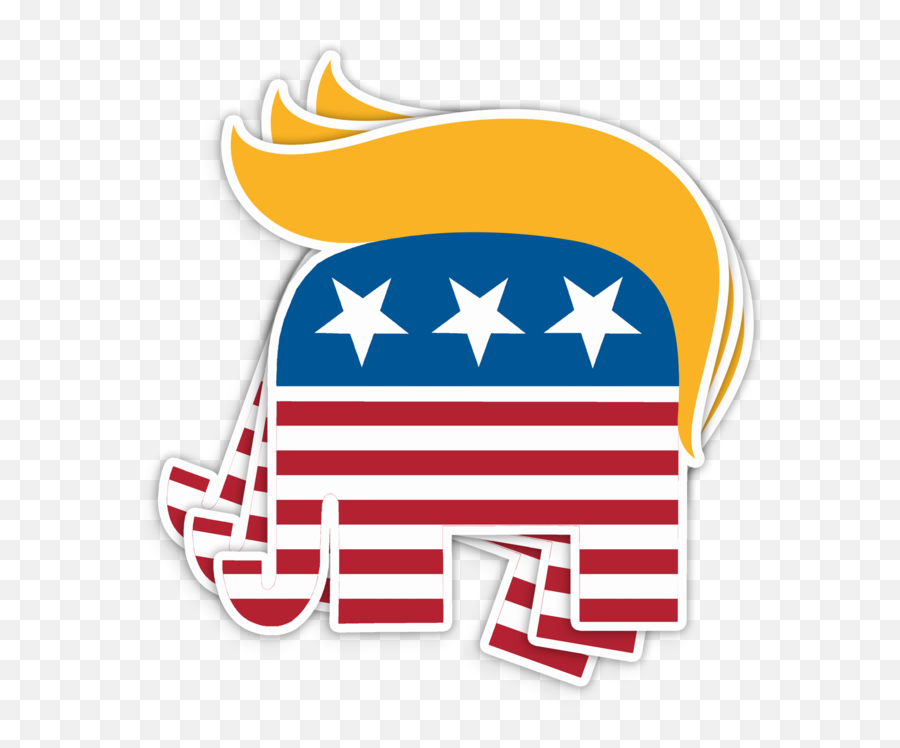 Printedkicks Trumplican Flag Decal - Emblem Transparent Emoji,Tattered Flag Clipart