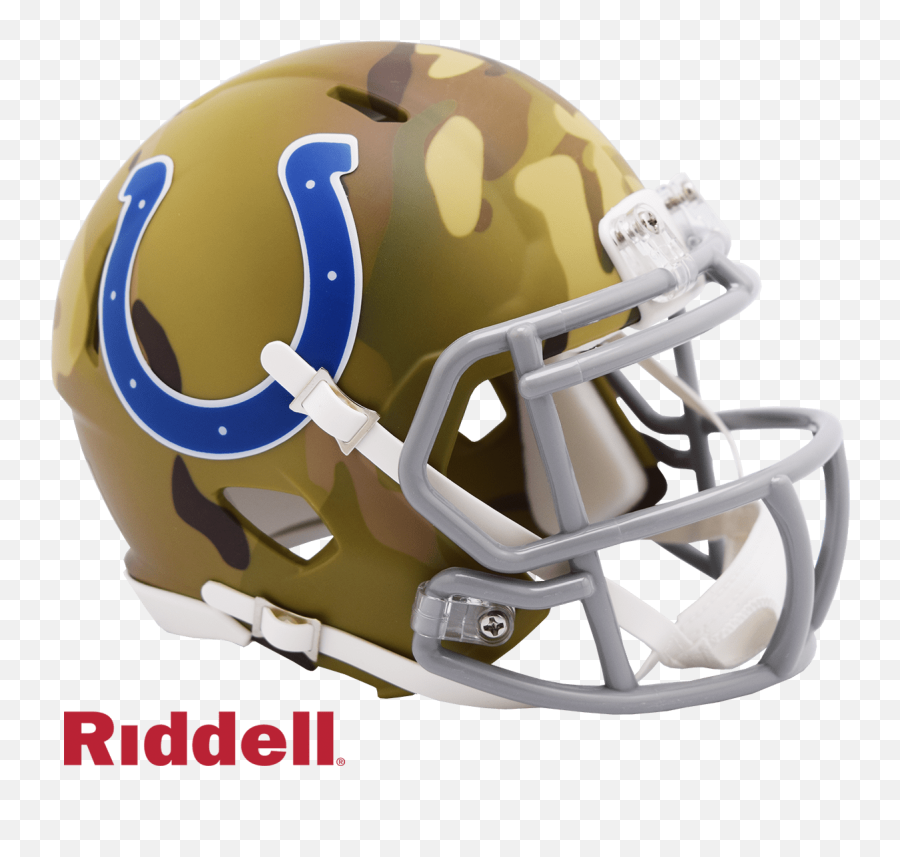 Indianapolis Colts - Camo Alternate Speed Riddell Mini Indianapolis Colts Emoji,Indianapolis Colts Logo