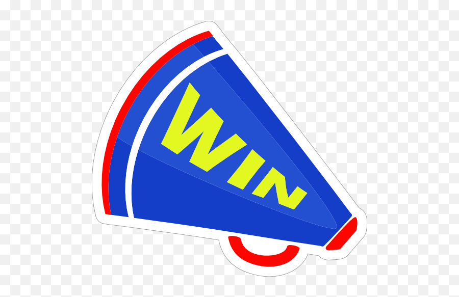 Win Megaphone Cheerleading Sticker Emoji,Mega Phone Clipart