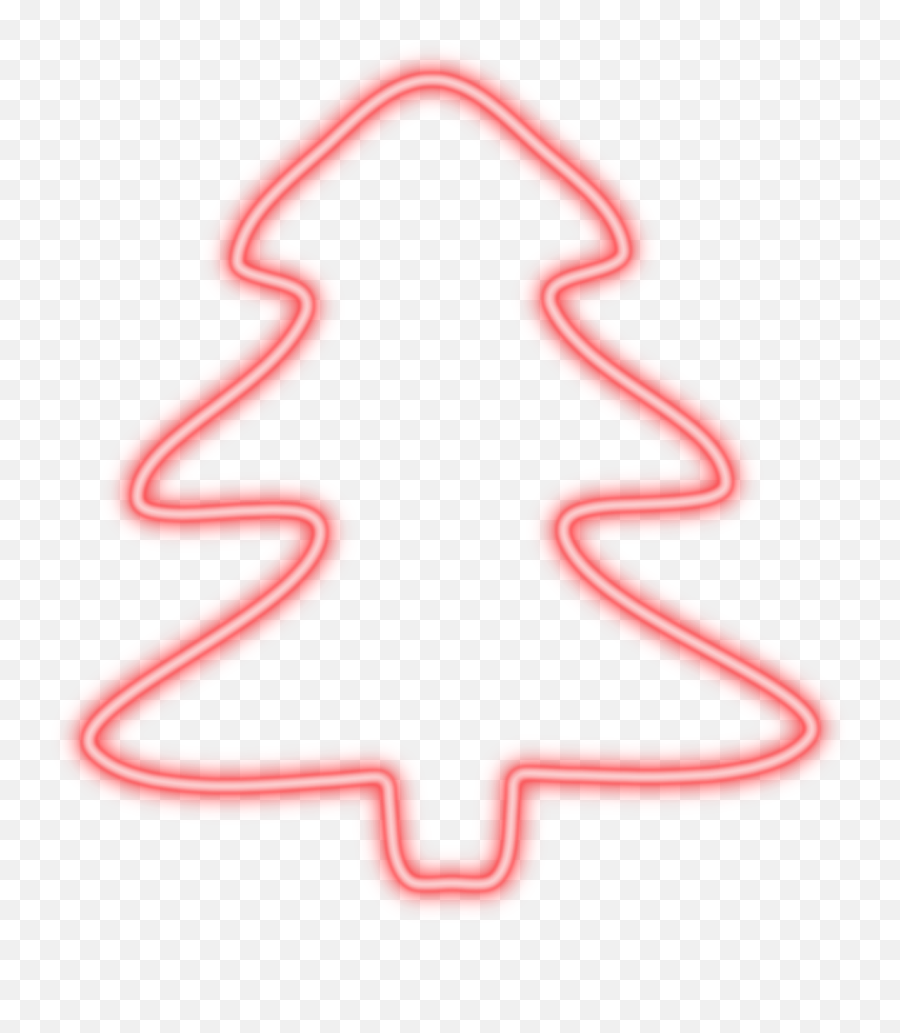 Download Christmas Tree Neon Red - Purple Neon Christmas Emoji,Red Tree Png